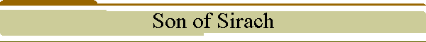 Son of Sirach