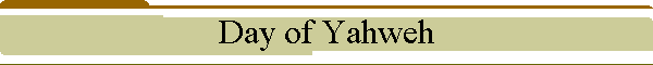Day of Yahweh