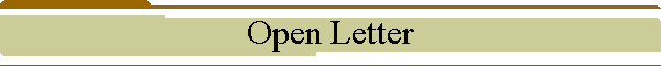 Open Letter